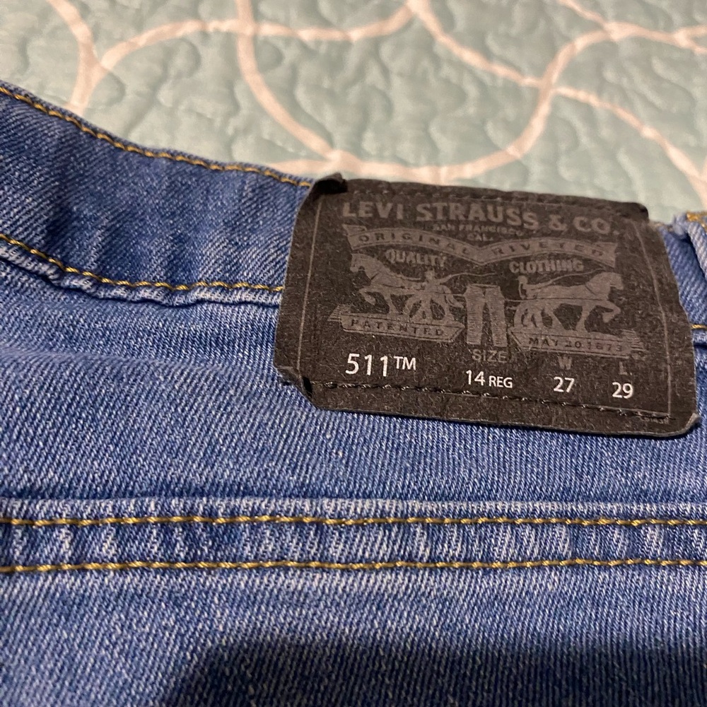 Levi's 511 Blue Jeans with Black Label